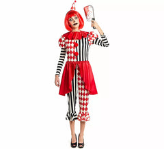 Costume de bouffon macabre pour femme