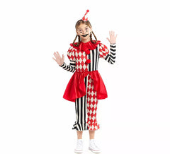 Costume de bouffon macabre pour fille