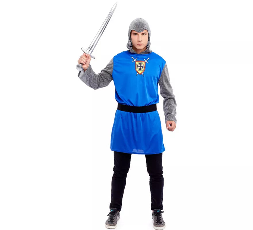 Translation missing: fr.Disfraz de Caballero Azul Medieval para hombre