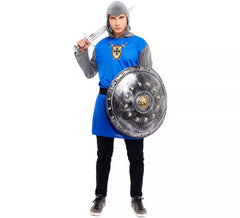 Déguisement chevalier bleu médiéval homme