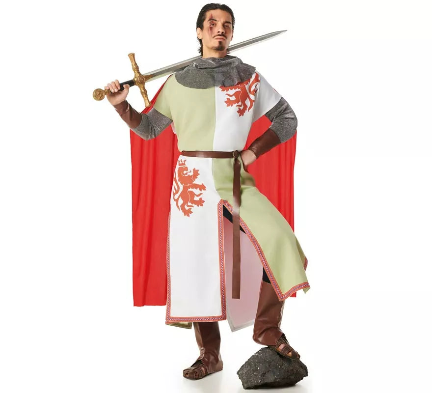 Translation missing: fr.Disfraz de Caballero Medieval León para hombre