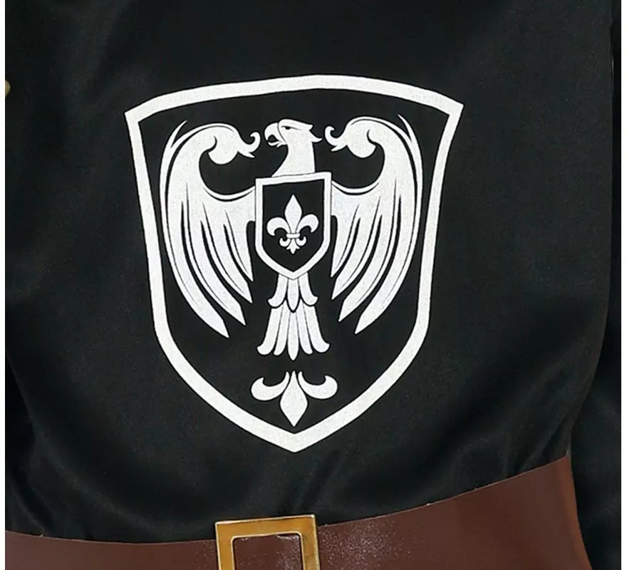 Translation missing: fr.Disfraz de Caballero Medieval negro para niño