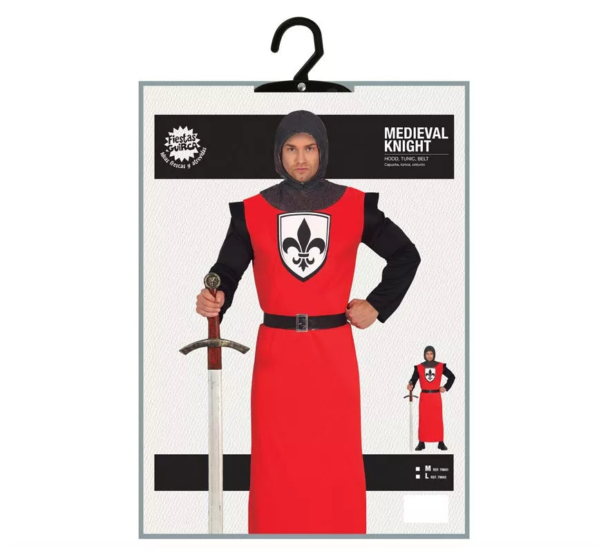 Translation missing: fr.Disfraz de Caballero Medieval Nocturno para hombre