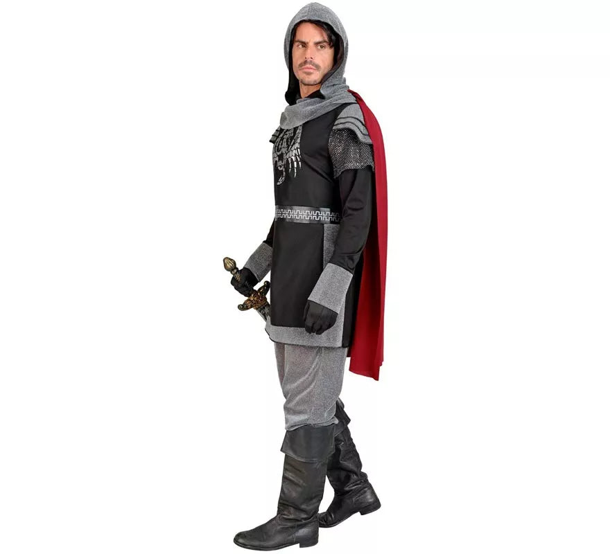 Disfraz de Caballero Medieval Oscuro para hombre