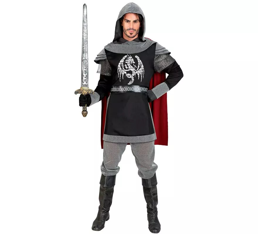 Translation missing: fr.Disfraz de Caballero Medieval Oscuro para hombre