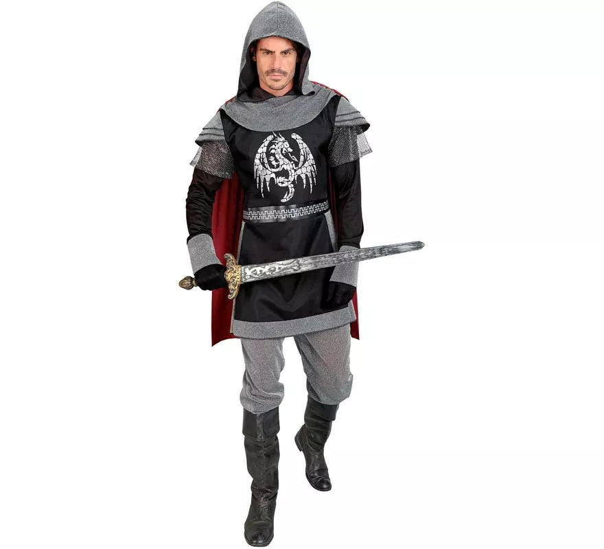 Translation missing: fr.Disfraz de Caballero Medieval Oscuro para hombre