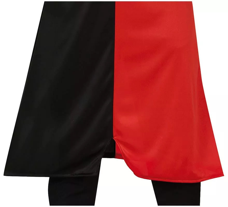 Translation missing: fr.Disfraz de Caballero Medieval rojo y negro para hombre