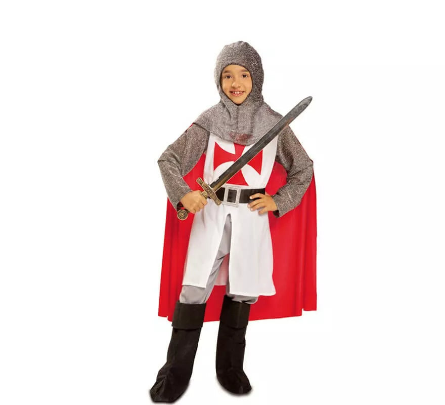 Disfraz de Caballero medieval Templario para niño