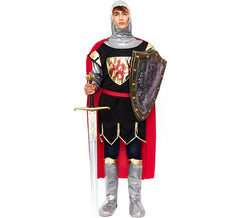 Déguisement lion chevalier noir homme
