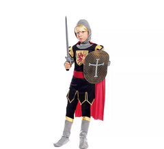 Déguisement lion chevalier noir enfant