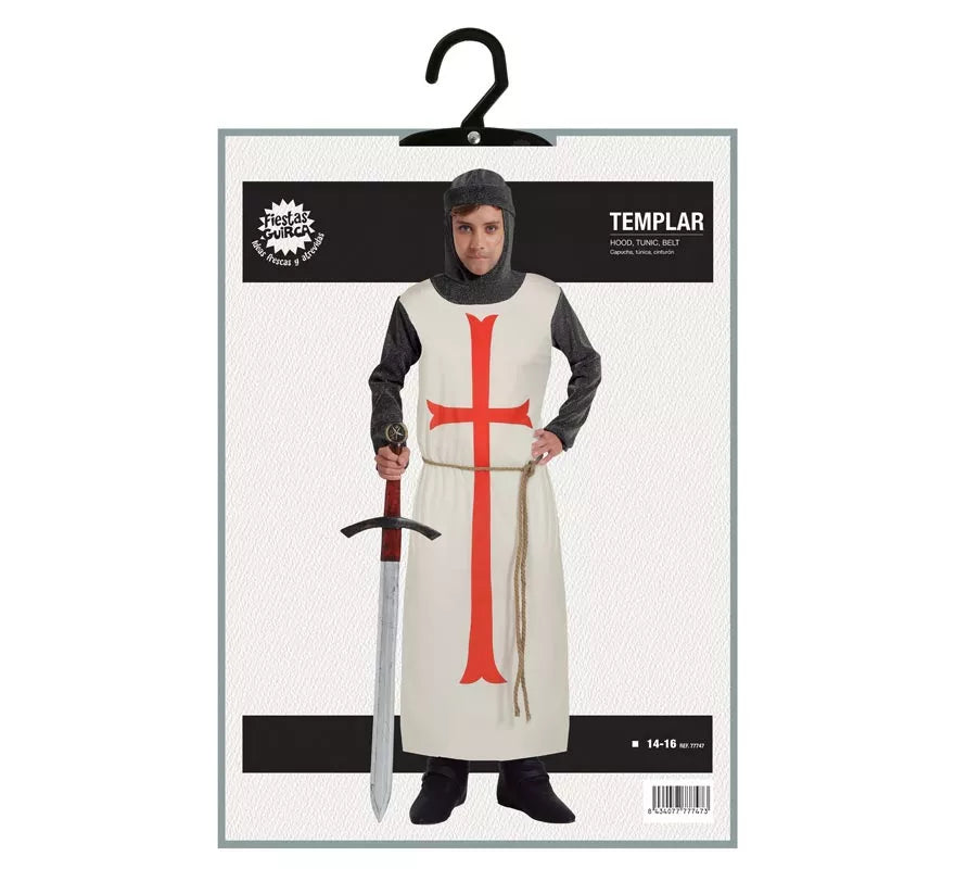 Translation missing: fr.Disfraz de Caballero Templario Blanco para niño