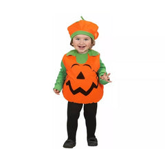 Costume de citrouille souriante pour bébé