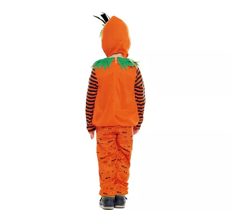 Translation missing: fr.Disfraz de Calabaza a rayas con gorro para bebé y niños