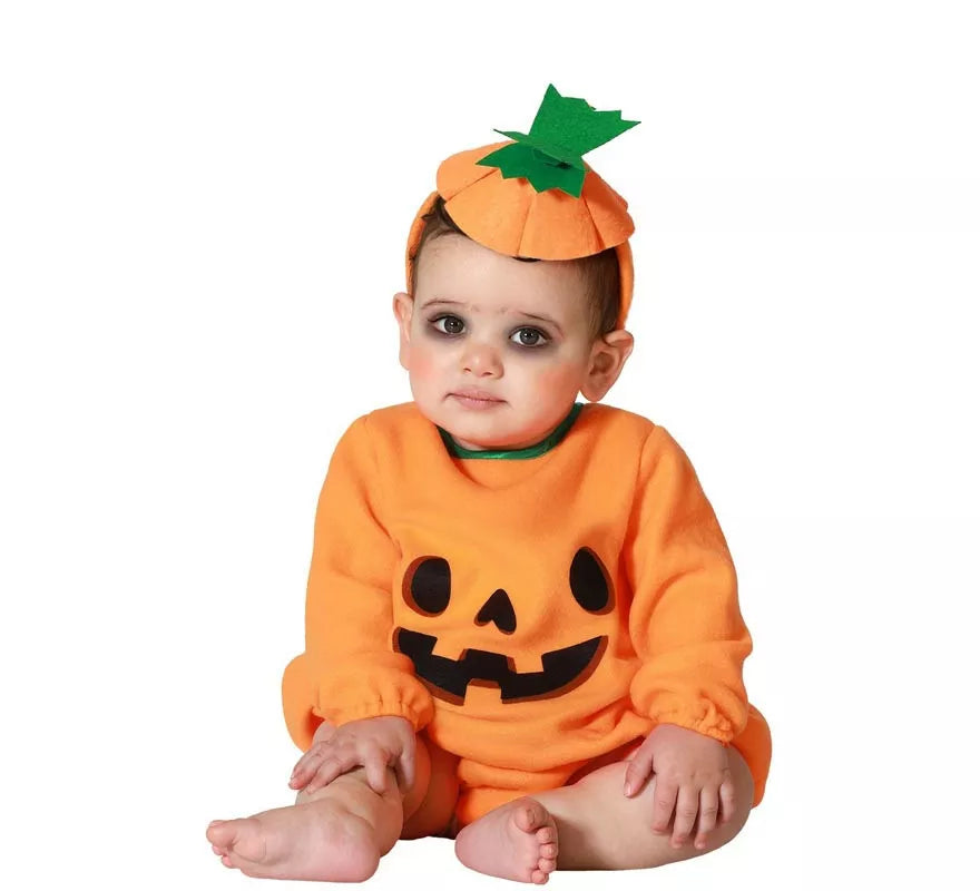 Translation missing: fr.Disfraz de Calabaza Naranja para niña y bebé