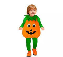 Déguisement de citrouille souriante pour bébé