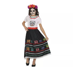 Costume de Calavera Catrina pour fille