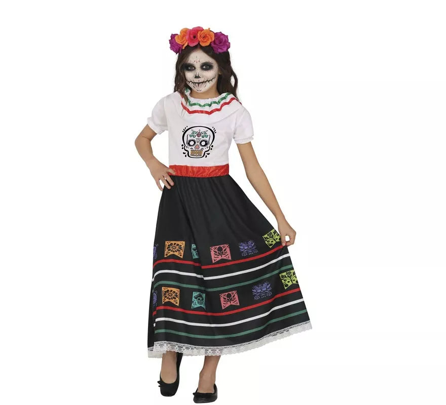 Translation missing: fr.Disfraz de Calavera Catrina para niña