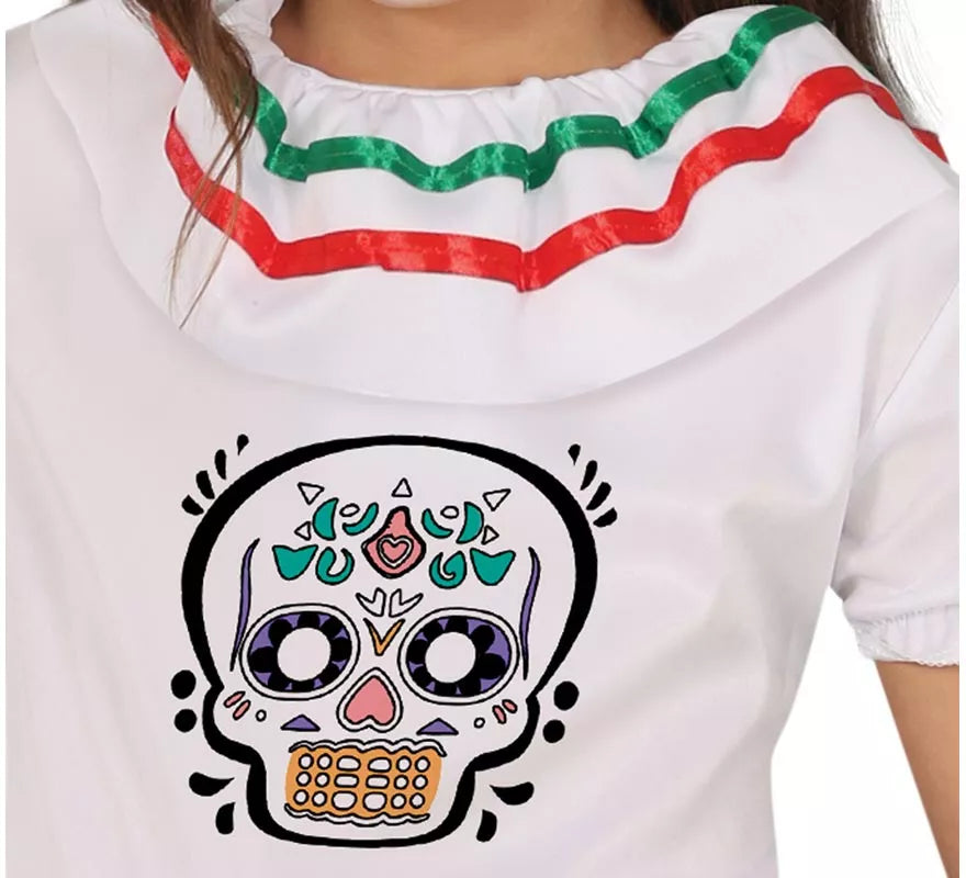 Translation missing: fr.Disfraz de Calavera Catrina para niña