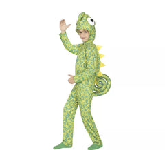 costume vert caméléon pour les enfants