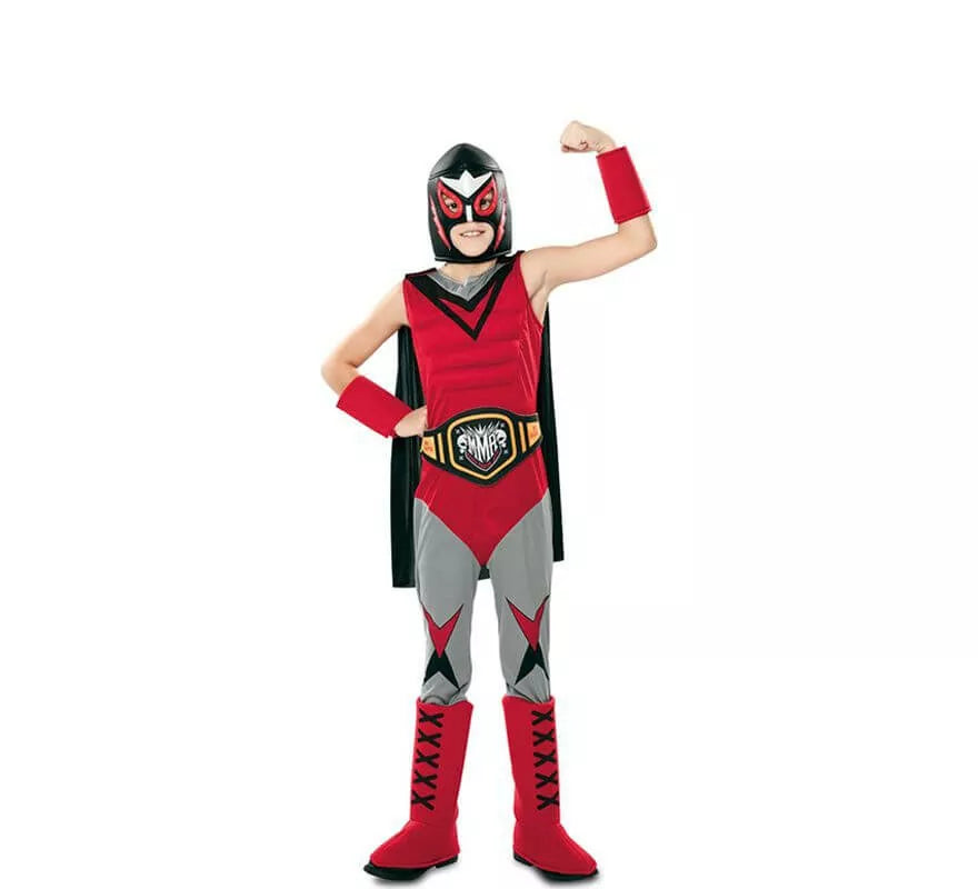 Translation missing: es.Disfraz de Campeón de Lucha Libre para niño