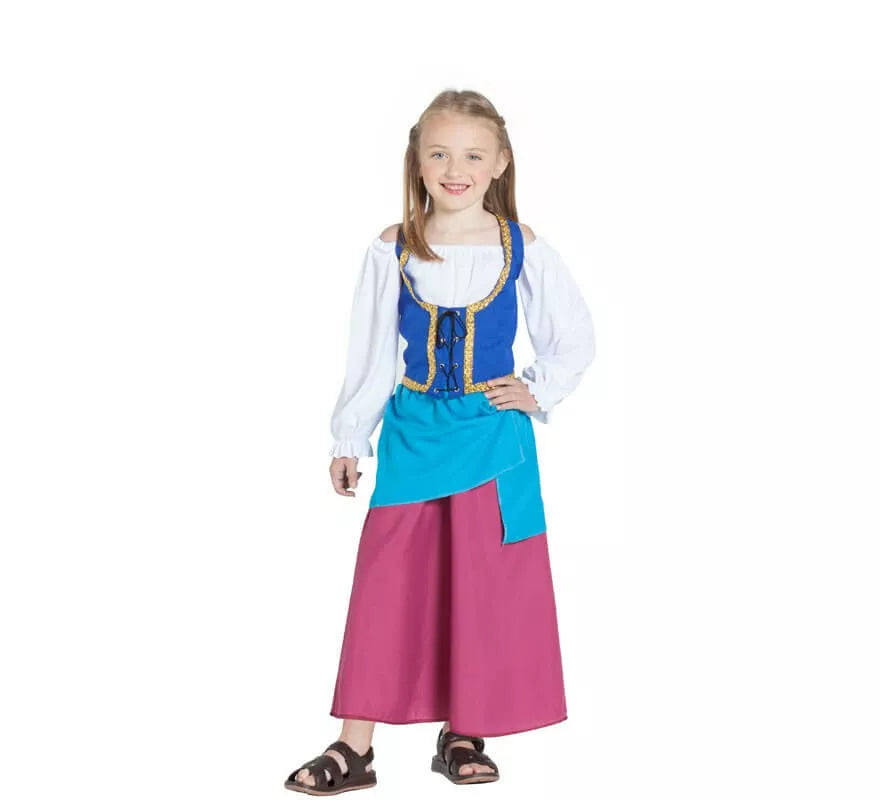 Translation missing: fr.Disfraz de Campesina Medieval para niña