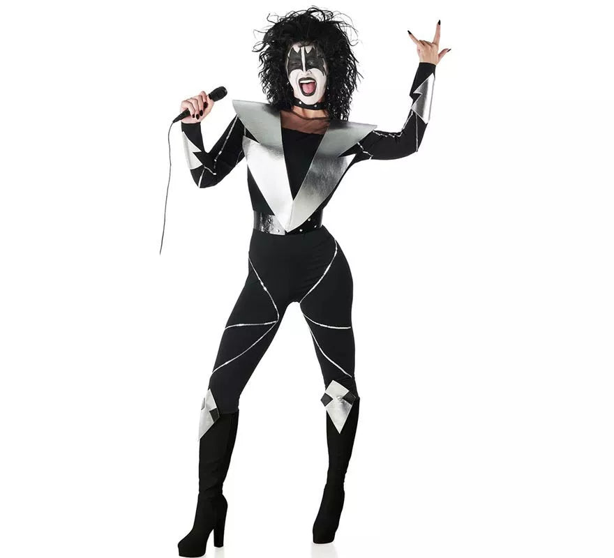 Translation missing: fr.Disfraz de Cantante de Rock maquillada para mujer