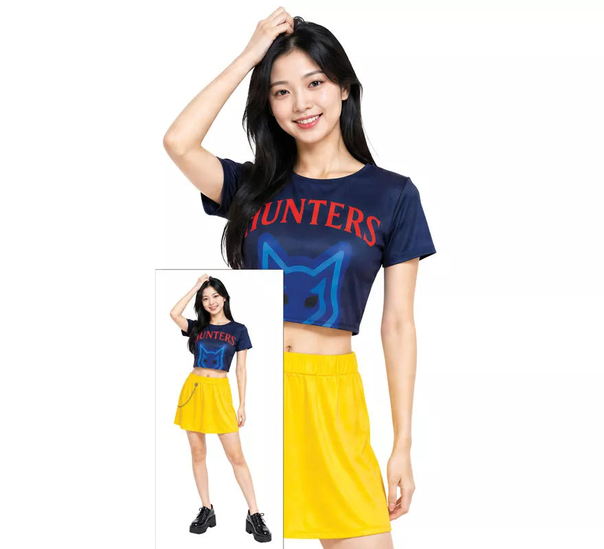 Translation missing: fr.Disfraz de Cantante K-Pop Star Hunter Lite para mujer