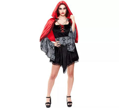 Déguisement gothique du Petit Chaperon Rouge femme