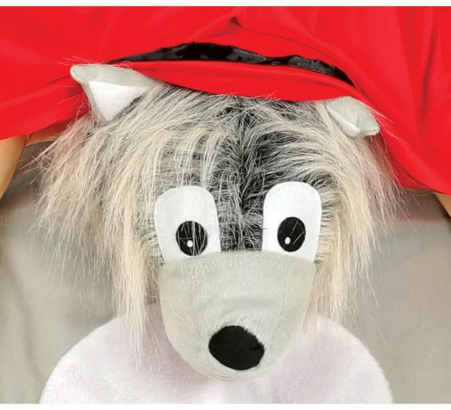 Translation missing: fr.Disfraz de Caperucita Roja a hombros de Lobo para adultos