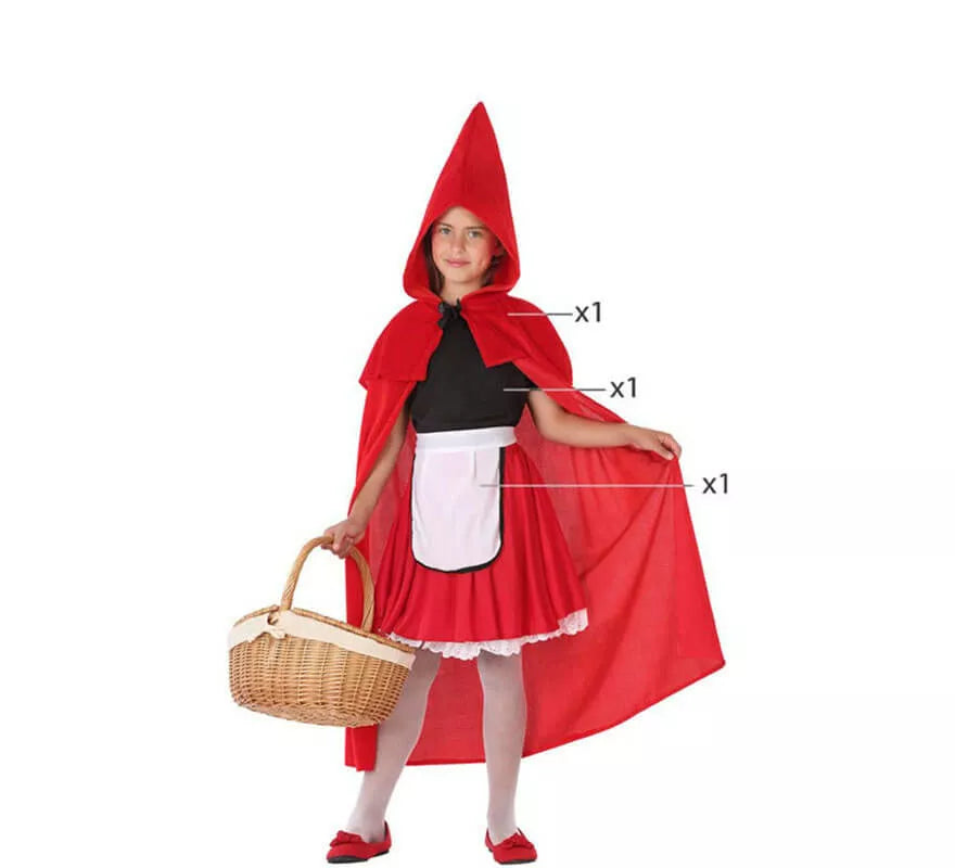 Translation missing: fr.Disfraz de Caperucita Roja para niña