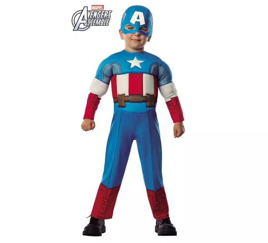 Translation missing: fr.Disfraz de Capitán América Deluxe para bebé