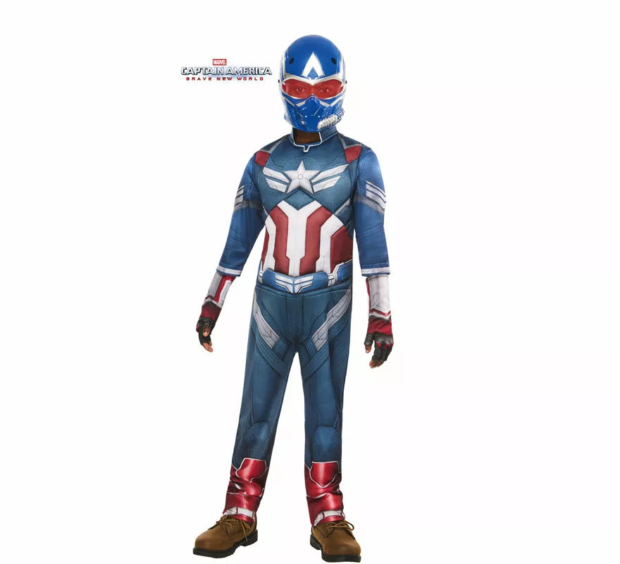 Translation missing: fr.Disfraz de Capitán América Deluxe para niño
