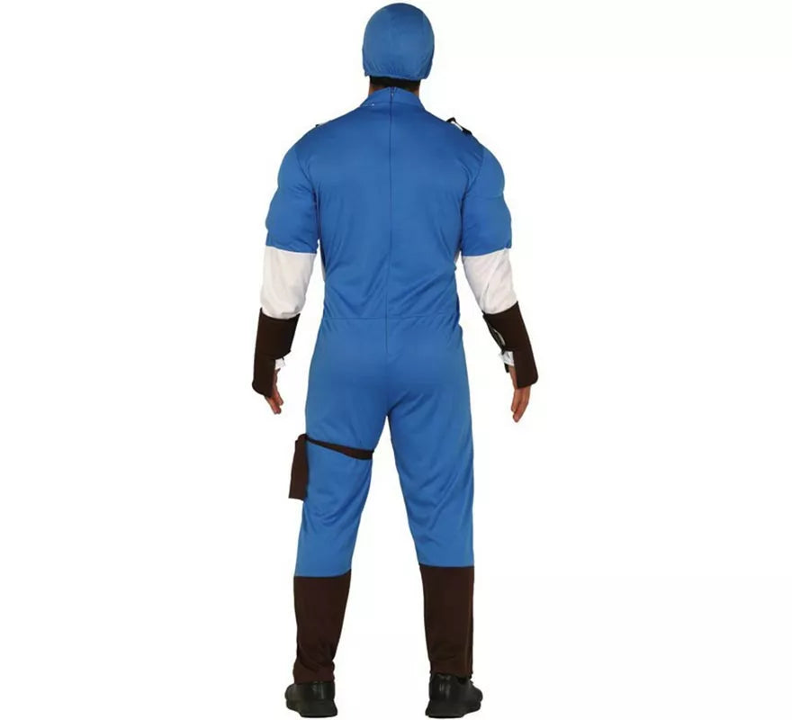 Disfraz de Capitán Azul para hombre