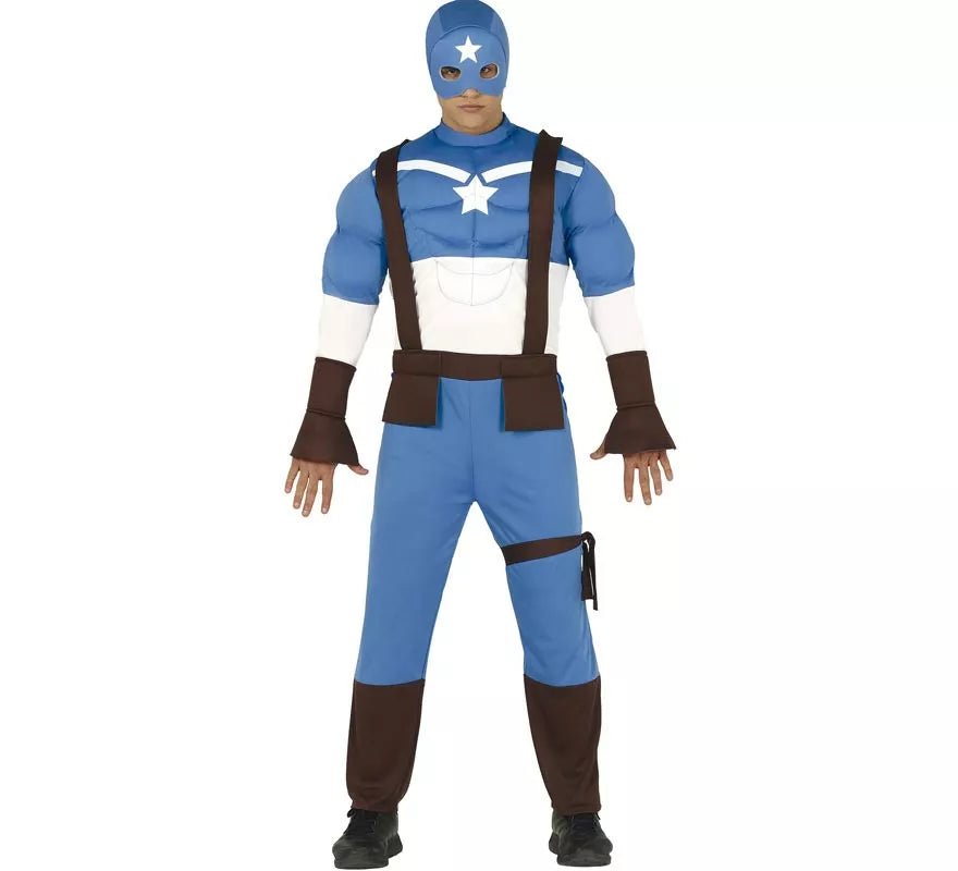 Translation missing: fr.Disfraz de Capitán Azul para hombre