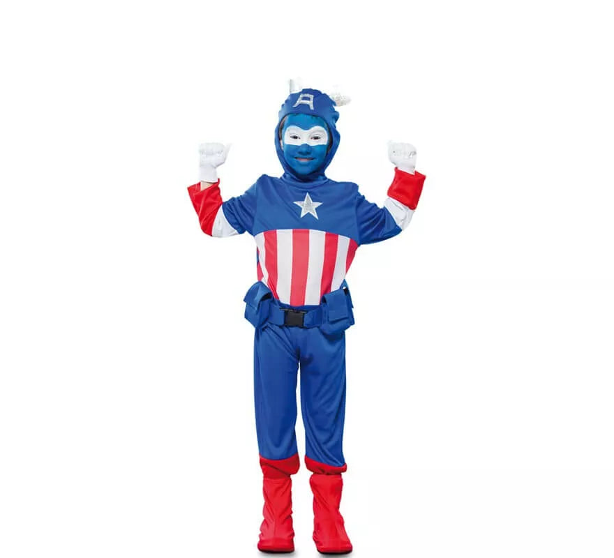 Translation missing: fr.Disfraz de Capitán azul para niño