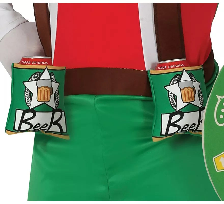 Translation missing: fr.Disfraz de Capitán Cerveza Verde para hombre