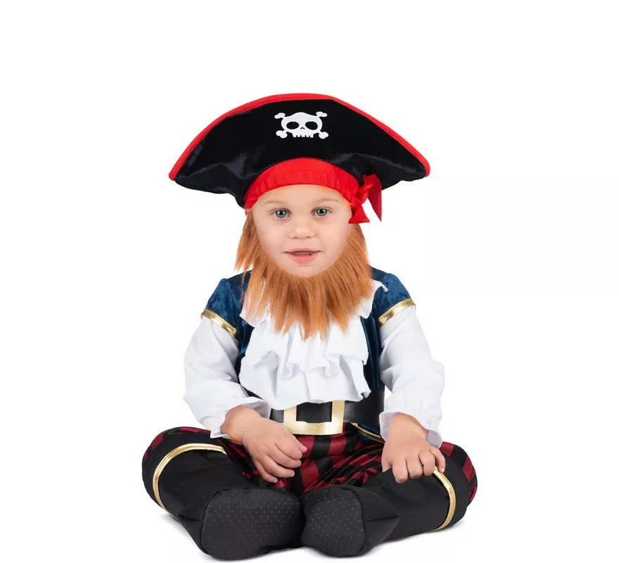 Translation missing: fr.Disfraz de Capitán Pirata para bebé y niño