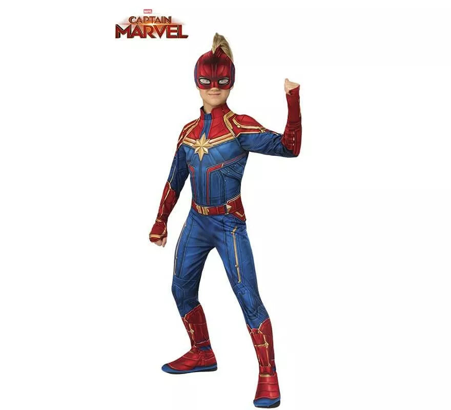 Translation missing: fr.Disfraz de Capitana Marvel para niña