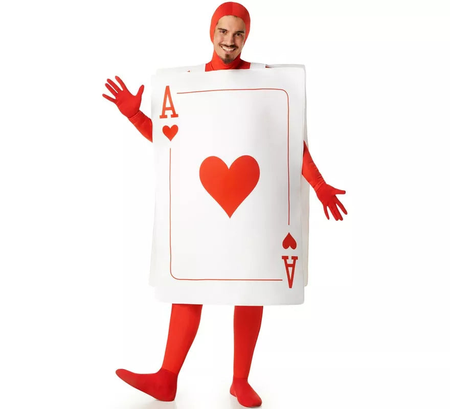 Translation missing: fr.Disfraz de Carta As de Corazones para adultos