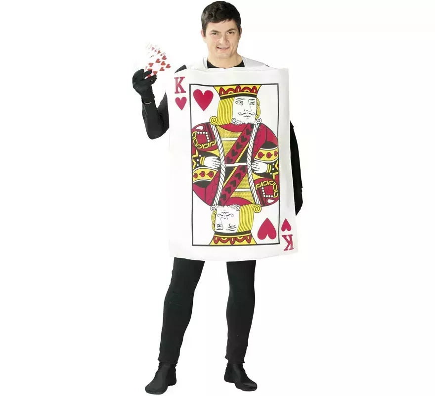 Translation missing: fr.Disfraz de Carta de Rey de Corazones para adultos