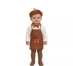 Déguisement de vendeur de marrons marron pour bébé