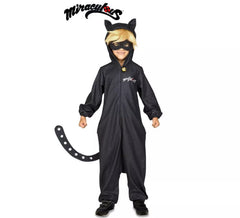 Déguisement de Cat Noir de Miracoulous Ladybug avec perruque pour garçon