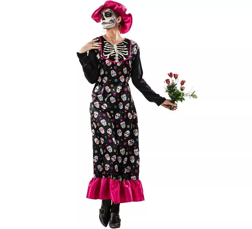 Translation missing: fr.Disfraz de Catrina con Sombrero para mujer