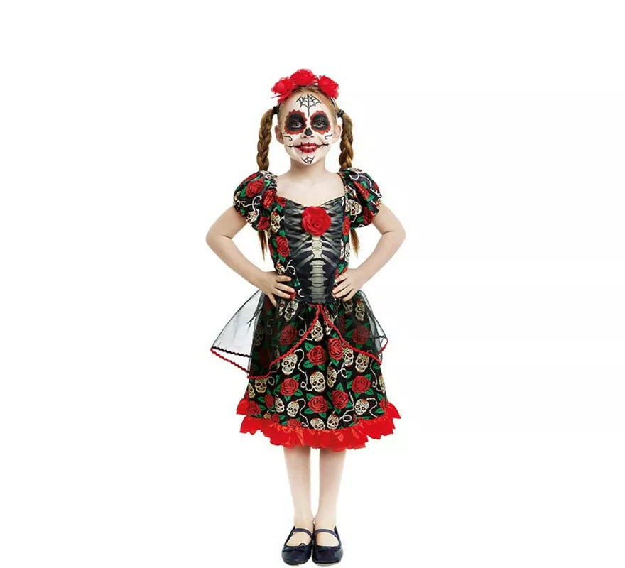 Translation missing: fr.Disfraz de Catrina Día de los Muertos para niña