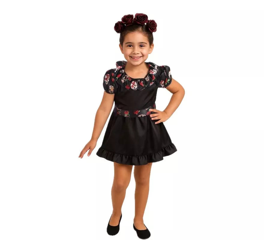 Translation missing: es.Disfraz de Catrina Negra para niña