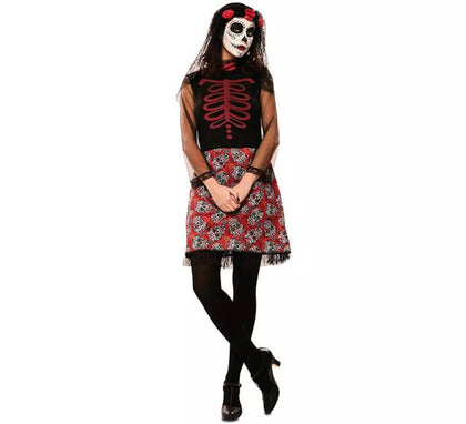 Disfraz de Catrina Roja para mujer