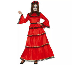 costume Catrina Red for Women