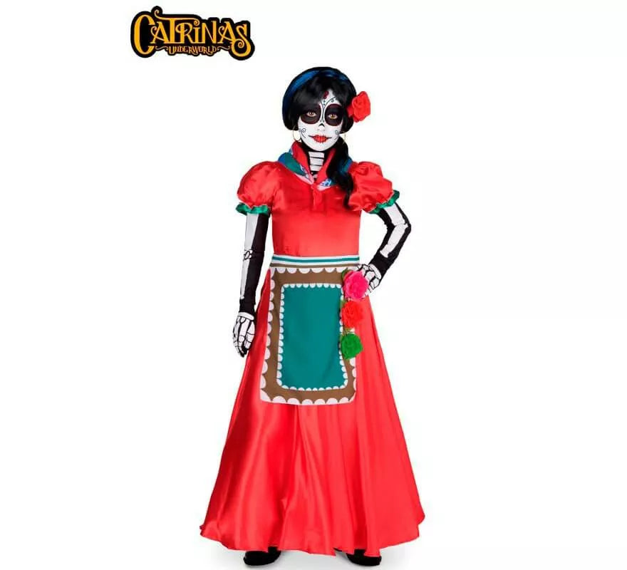 Translation missing: fr.Disfraz de Catrina Rosabella para niña