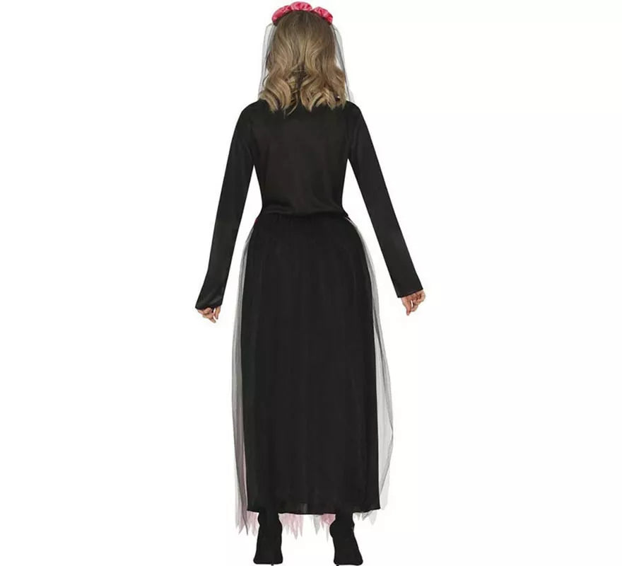 Translation missing: fr.Disfraz de Catrina Rosas rosa para mujer