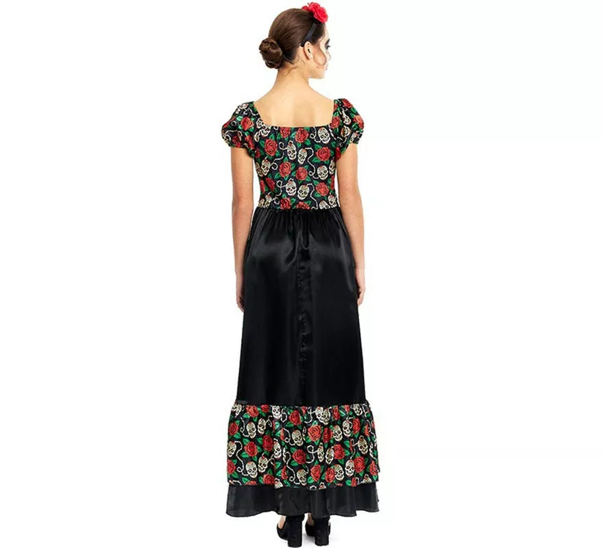 Translation missing: fr.Disfraz de Catrina vestido largo negro para mujer